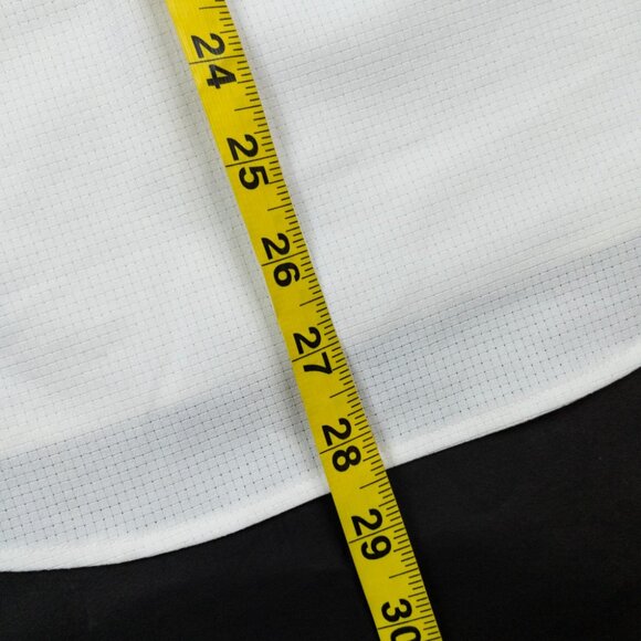 Lululemon Airing Easy Shirt Mens Small Short Sleeve Button-Up Solid White Vented - Picture 12 of 14